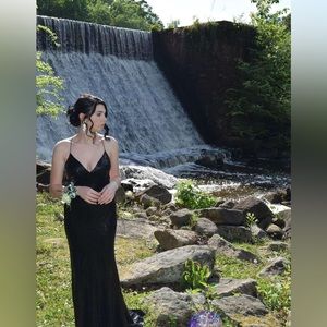 Black Prom Dress. Size 1/2